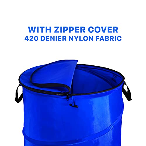 Large Durable Waterproof Combo pop up Recycle and Trash Collapsible Garbage containers, Trash cans with Zipper Cover Great for Outdoor and Indoor use - Camping, Party, Backyard