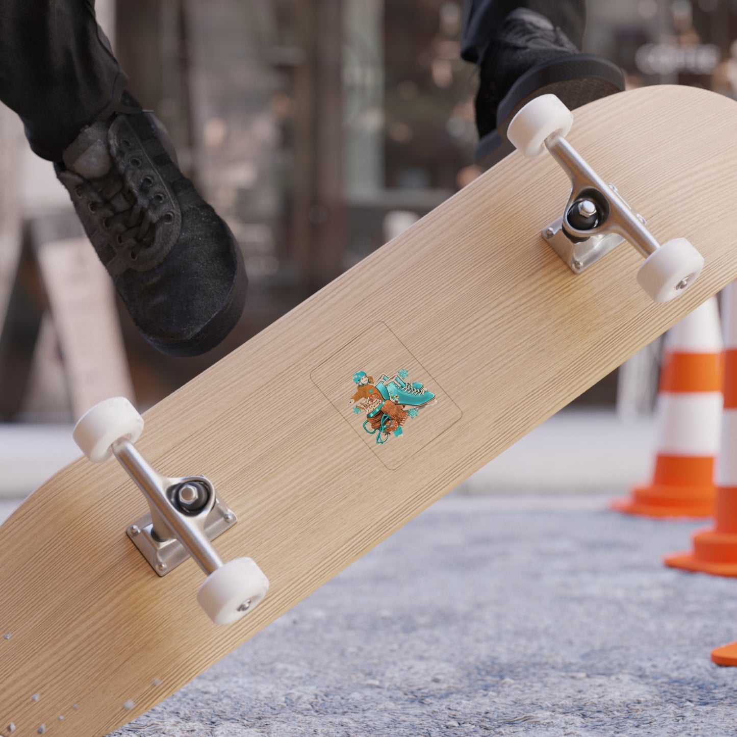 Winter Wonderland Die-Cut Transparent Outdoor Sticker