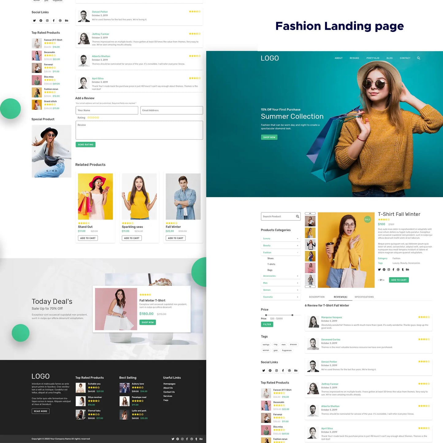 Fashion Store Landing Page Template