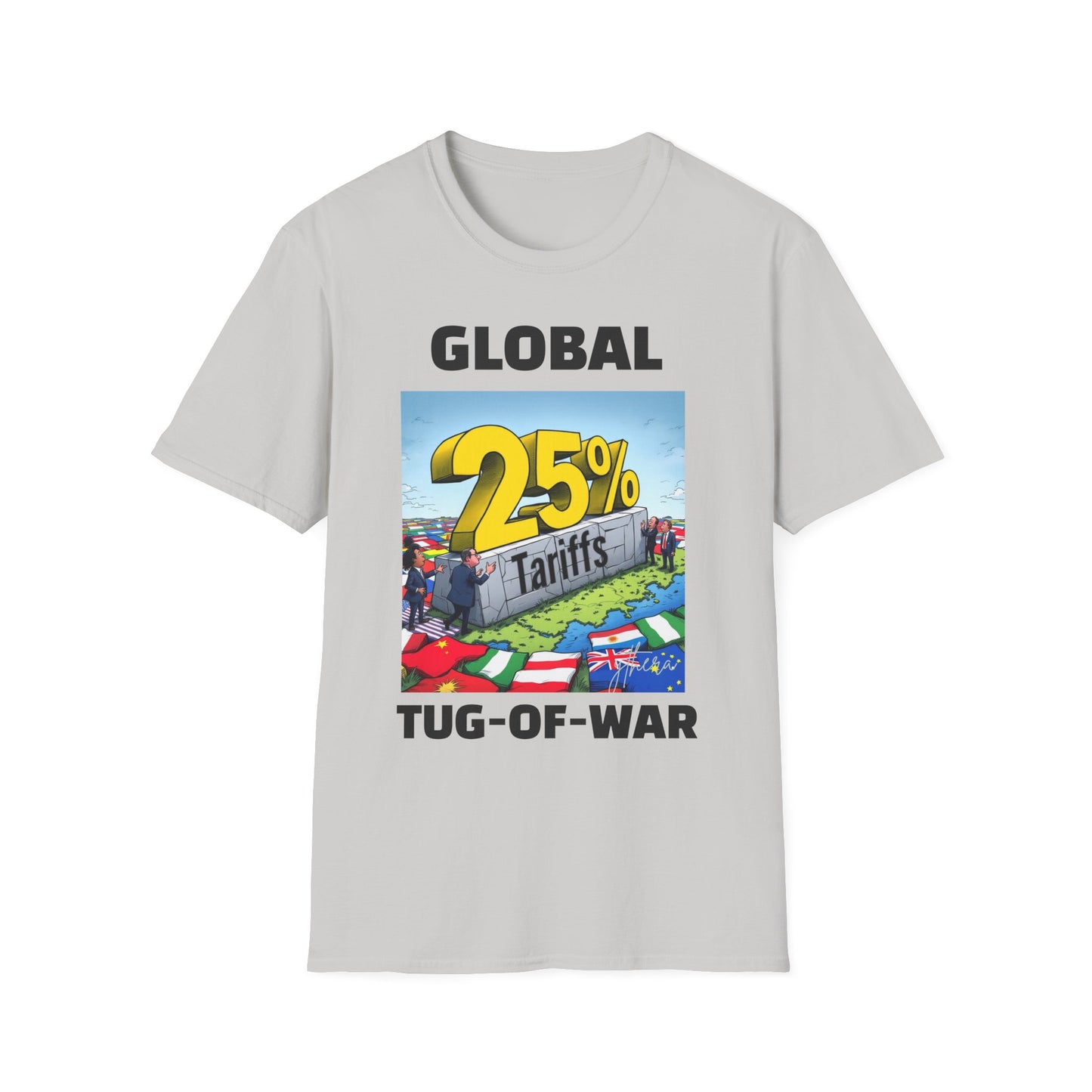 25% Tariff War Unisex T-Shirt – Political Graphic Tee, Trade War Souvenir, Economy Commentary Shirt