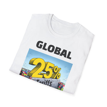 25% Tariff War Unisex T-Shirt – Political Graphic Tee, Trade War Souvenir, Economy Commentary Shirt