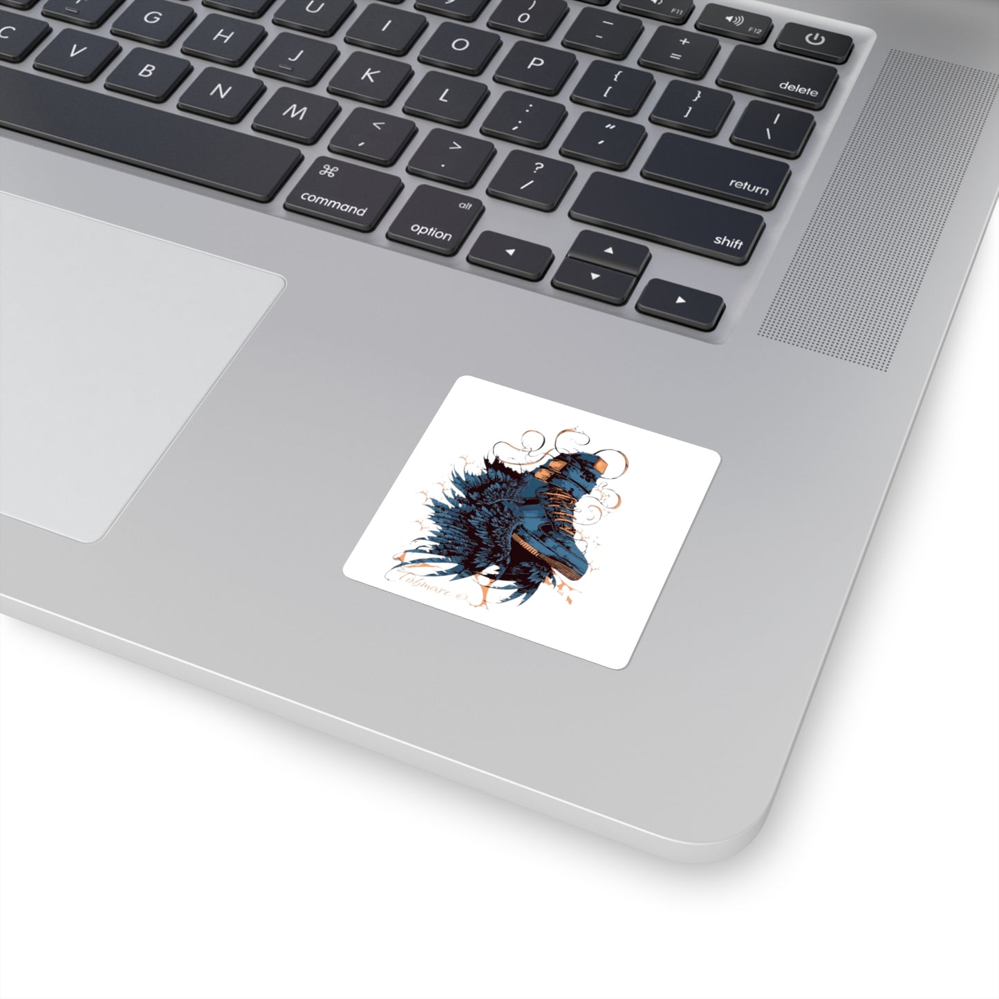 Artistic Sneaker Square Stickers - Cool Vibe for Shoe Lovers