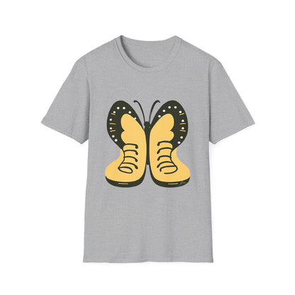 Colorful Butterfly Unisex Softstyle T-Shirt – Perfect for Nature Lovers and Casual Wear