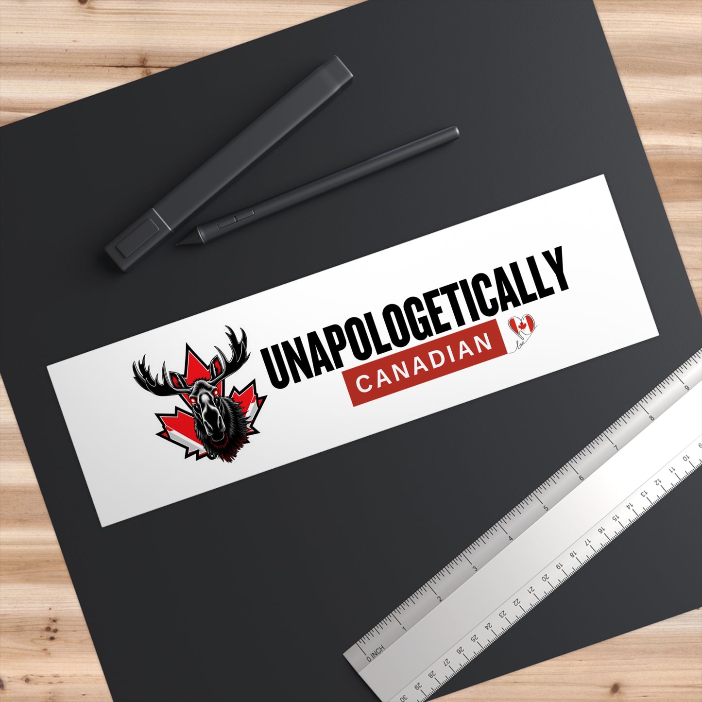 Unapologetically Canadian Bumper Sticker - Perfect for Proud Canadians!