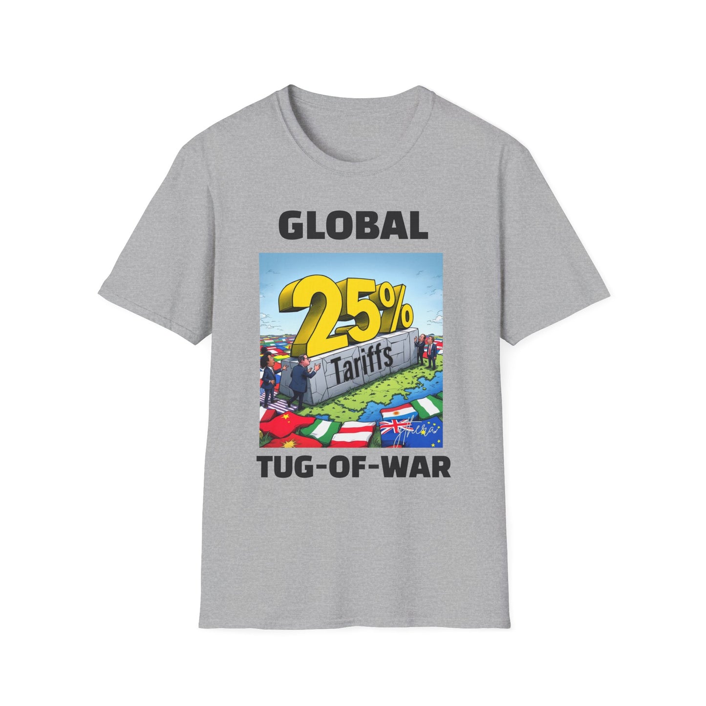 25% Tariff War Unisex T-Shirt – Political Graphic Tee, Trade War Souvenir, Economy Commentary Shirt