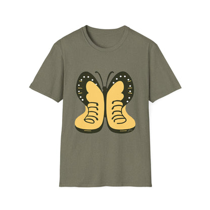 Colorful Butterfly Unisex Softstyle T-Shirt – Perfect for Nature Lovers and Casual Wear