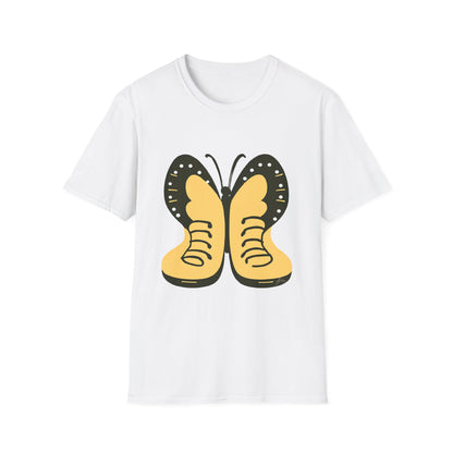 Colorful Butterfly Unisex Softstyle T-Shirt – Perfect for Nature Lovers and Casual Wear