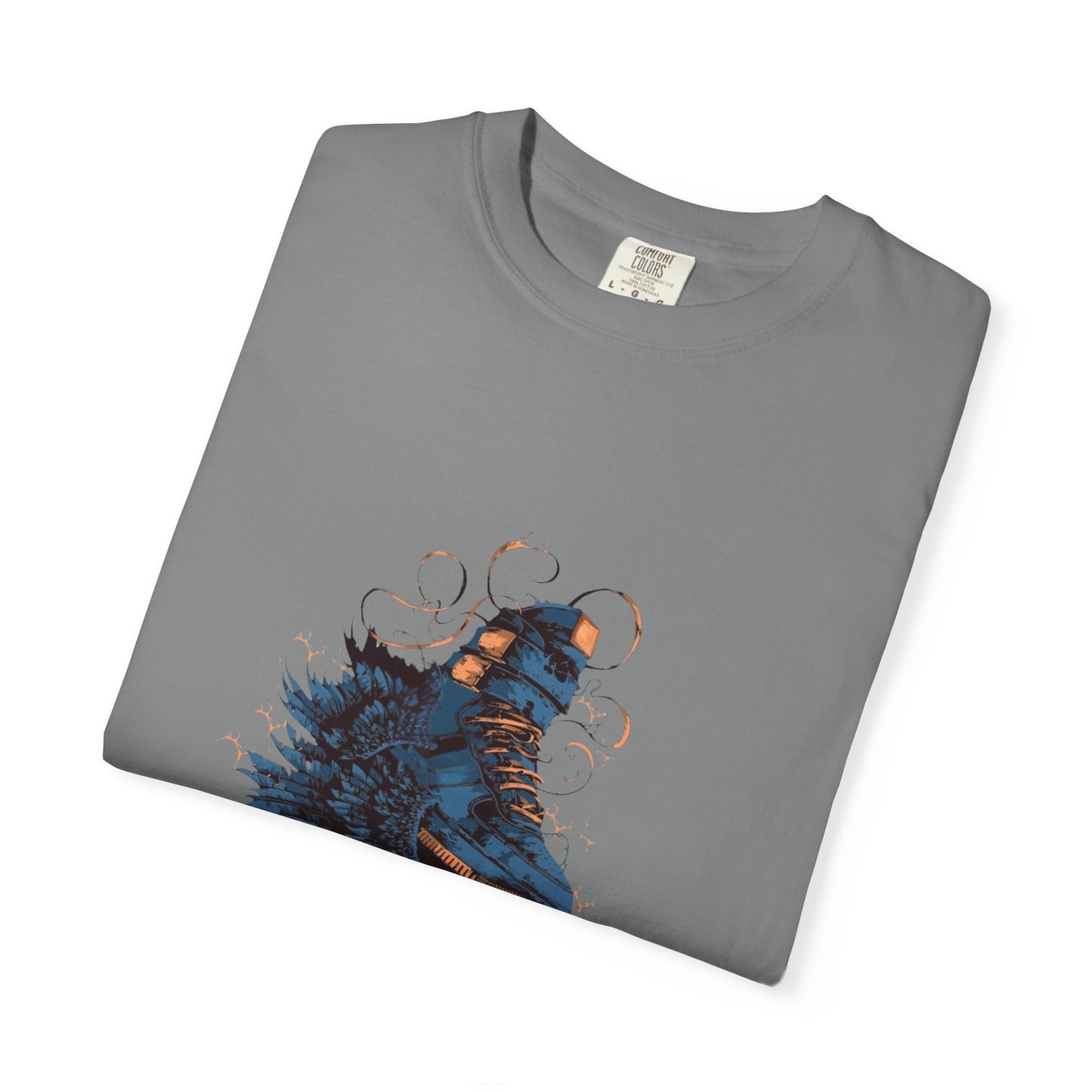 Unisex Garment-Dyed T-Shirt with Artistic Design