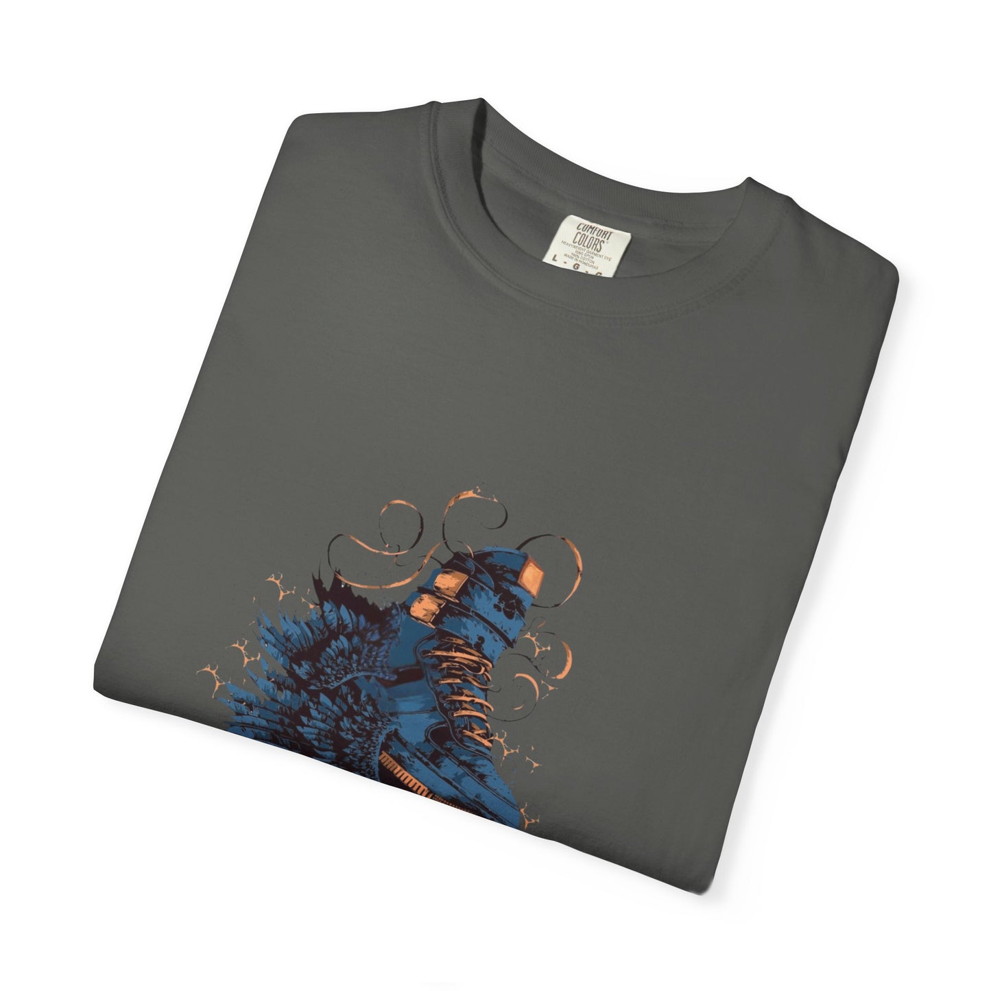 Unisex Garment-Dyed T-Shirt with Artistic Design