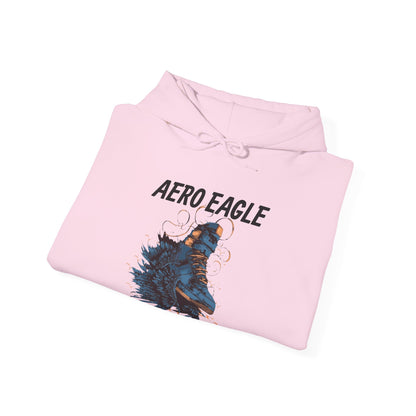 Aero Eagle Graphic Hoodie - Unisex Heavy Blend™ Sweatshirt