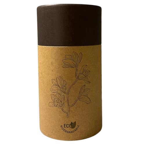 TOBMARC Biodegradable Kraft Paper Packaging Tube | Food-Grade Packaging Tubes for Tea, Coffee and Spices | Eco-friendly Customizable for Branding -12 Pack (Black)