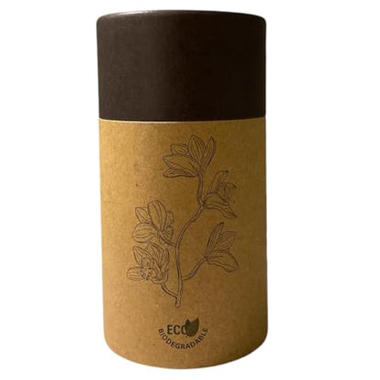 TOBMARC Biodegradable Kraft Paper Packaging Tube | Food-Grade Packaging Tubes for Tea, Coffee and Spices | Eco-friendly Customizable for Branding -12 Pack (Black)