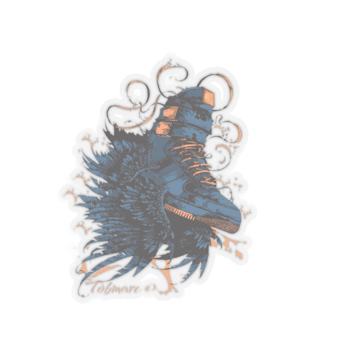 Stylish Urban Sneakers Kiss-Cut Stickers | Unique Art for Laptops & Decor