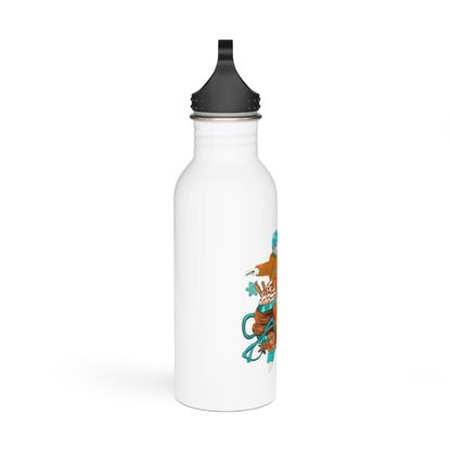 Winter Wonderland Stainless Steel Water Bottle – Fun Ice Skating Design