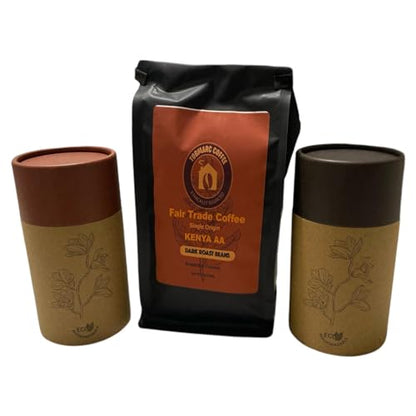 TOBMARC Biodegradable Kraft Paper Packaging Tube | Food-Grade Packaging Tubes for Tea, Coffee and Spices | Eco-friendly Customizable for Branding -12 Pack (Black)