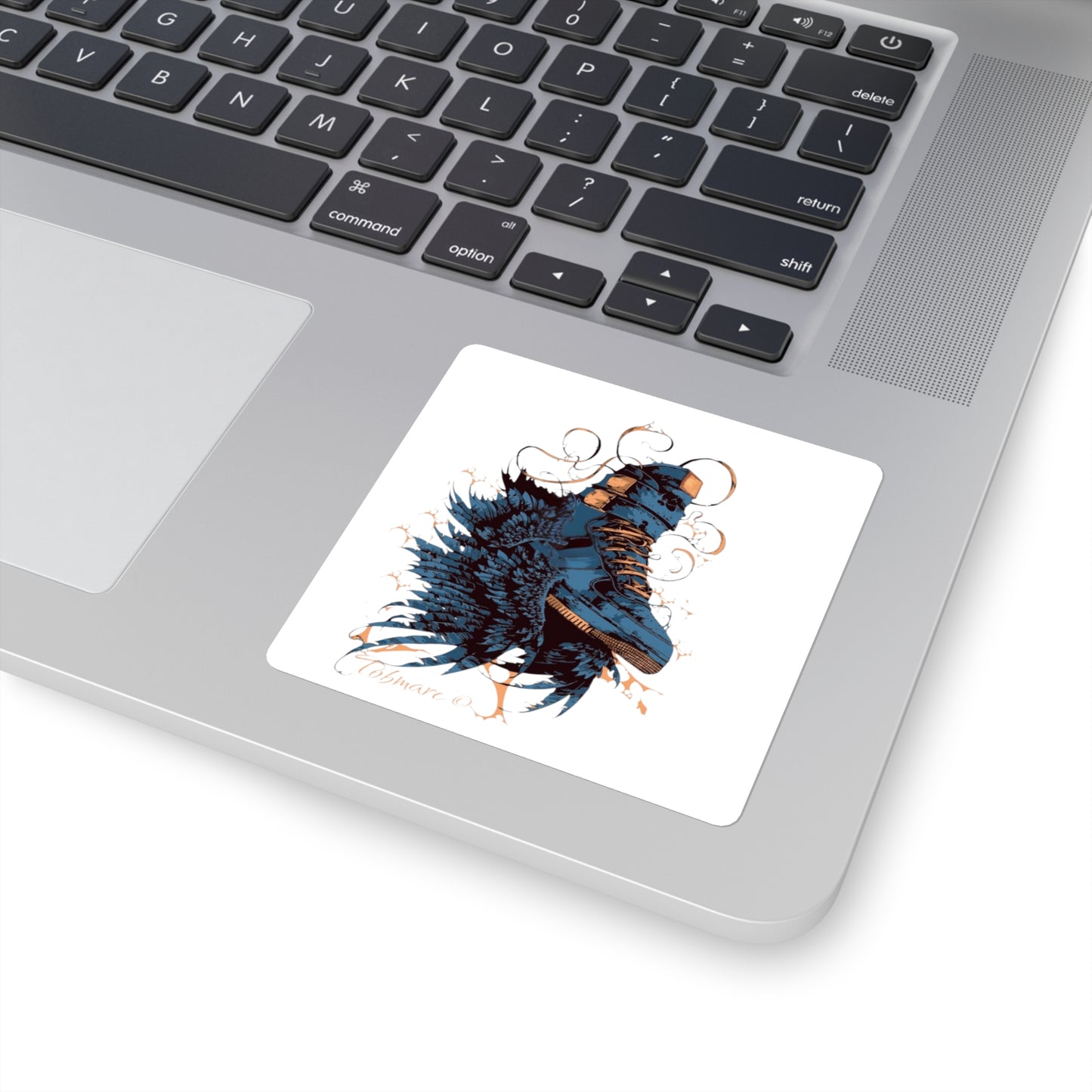 Artistic Sneaker Square Stickers - Cool Vibe for Shoe Lovers