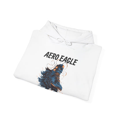 Aero Eagle Graphic Hoodie - Unisex Heavy Blend™ Sweatshirt