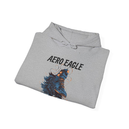 Aero Eagle Graphic Hoodie - Unisex Heavy Blend™ Sweatshirt