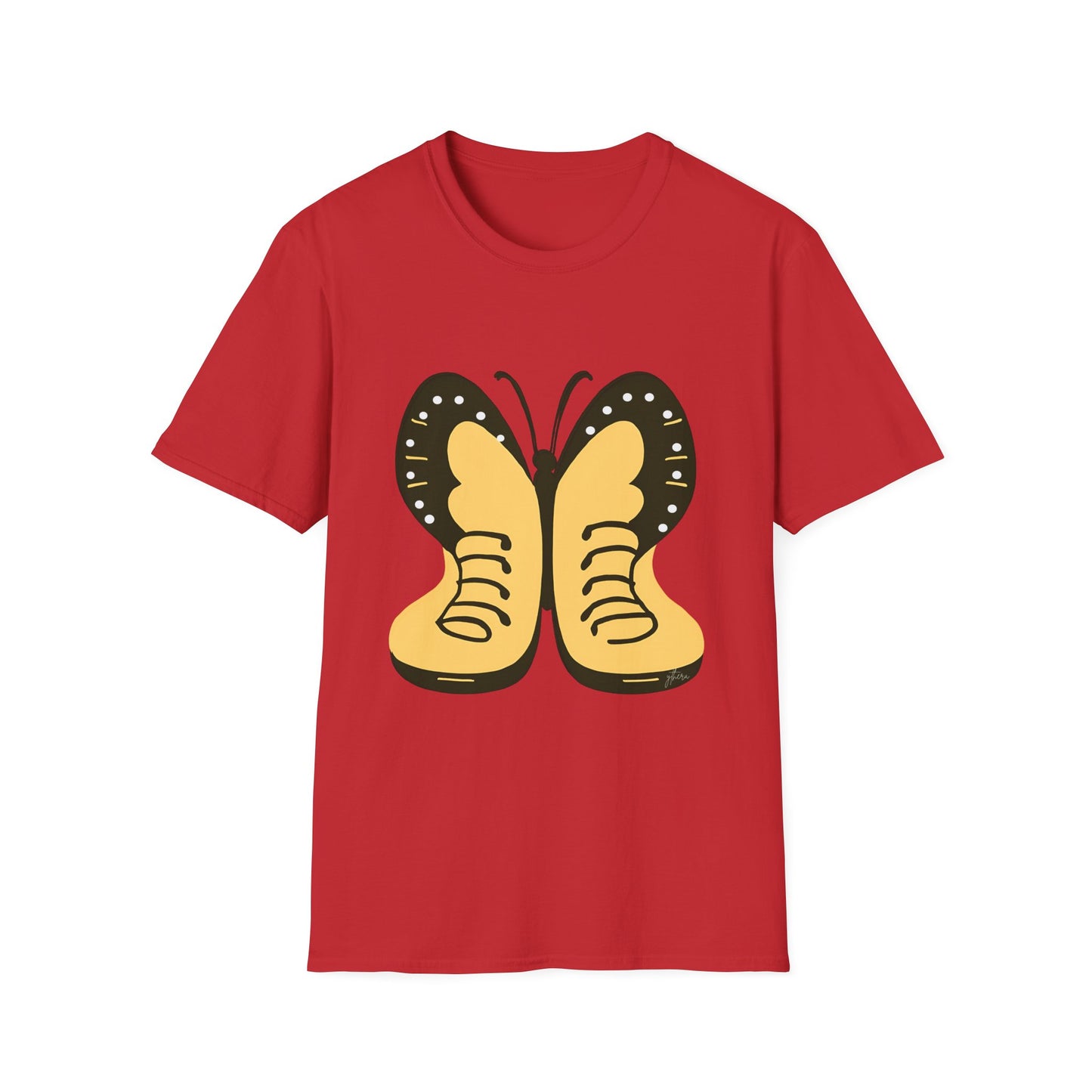 Colorful Butterfly Unisex Softstyle T-Shirt – Perfect for Nature Lovers and Casual Wear