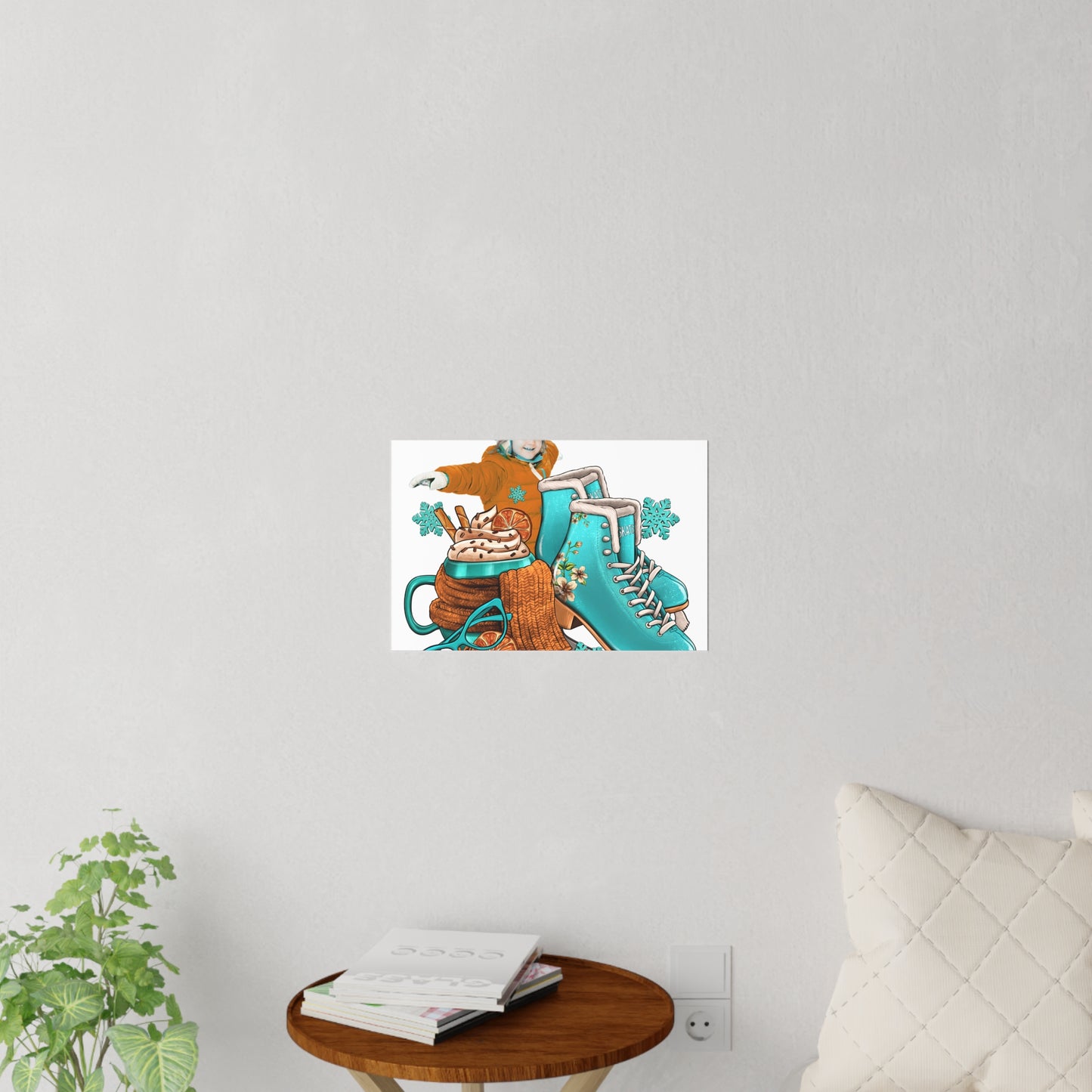 Ice Skating Wall Decals – Winter Fun Decor for Kids' Rooms