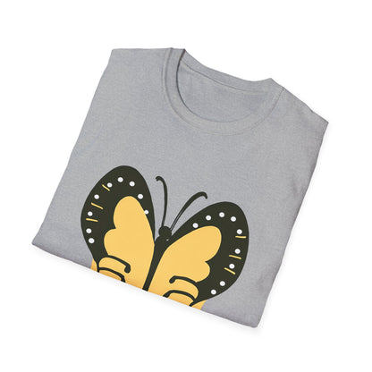 Colorful Butterfly Unisex Softstyle T-Shirt – Perfect for Nature Lovers and Casual Wear
