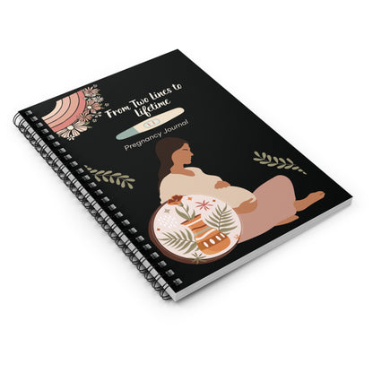 Pregnancy Journal - From Two Lines to Lifetime, Maternity Notebook, Baby Shower Gift, Expecting Mothers Planner, Personal Pregnancy Diary
