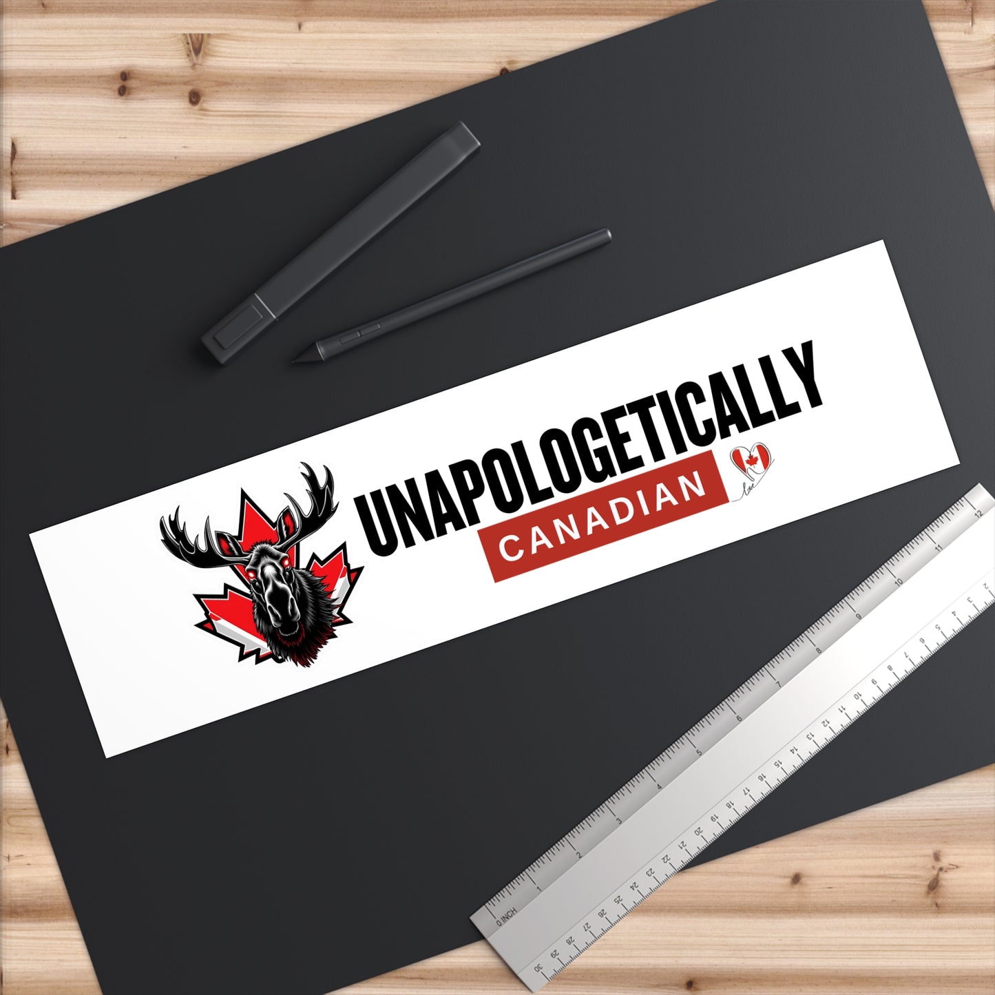Unapologetically Canadian Bumper Sticker - Perfect for Proud Canadians!