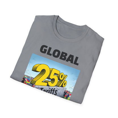 25% Tariff War Unisex T-Shirt – Political Graphic Tee, Trade War Souvenir, Economy Commentary Shirt