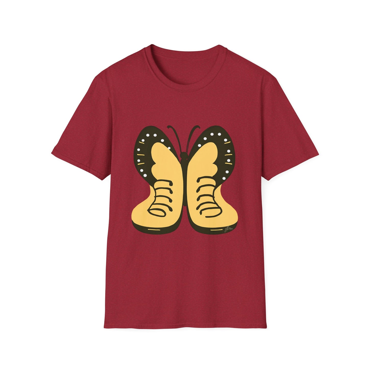 Colorful Butterfly Unisex Softstyle T-Shirt – Perfect for Nature Lovers and Casual Wear