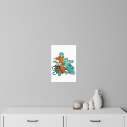 Ice Skating Wall Decals – Winter Fun Decor for Kids' Rooms