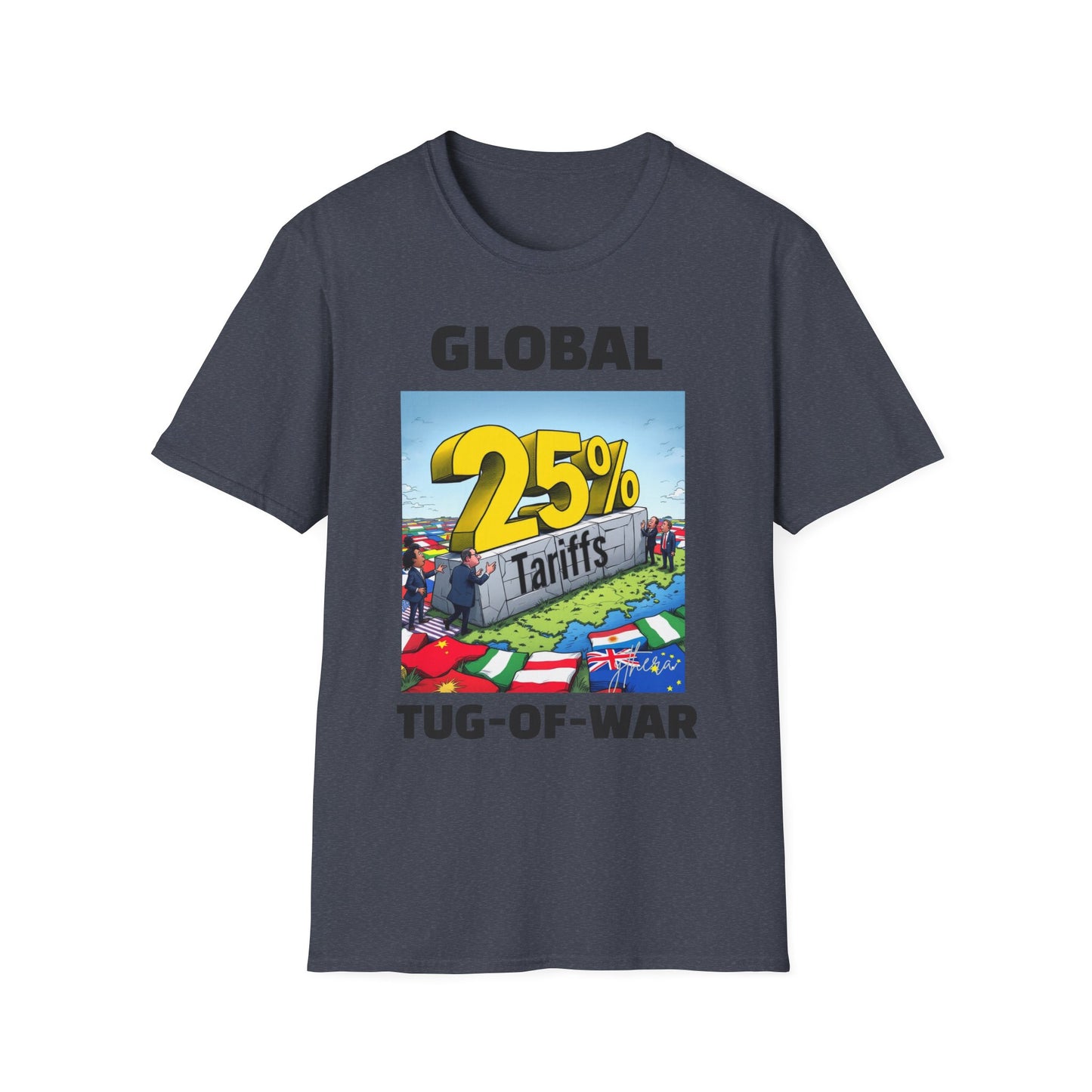 25% Tariff War Unisex T-Shirt – Political Graphic Tee, Trade War Souvenir, Economy Commentary Shirt